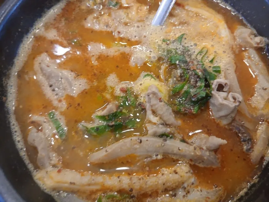 돼지국밥 식사 사진