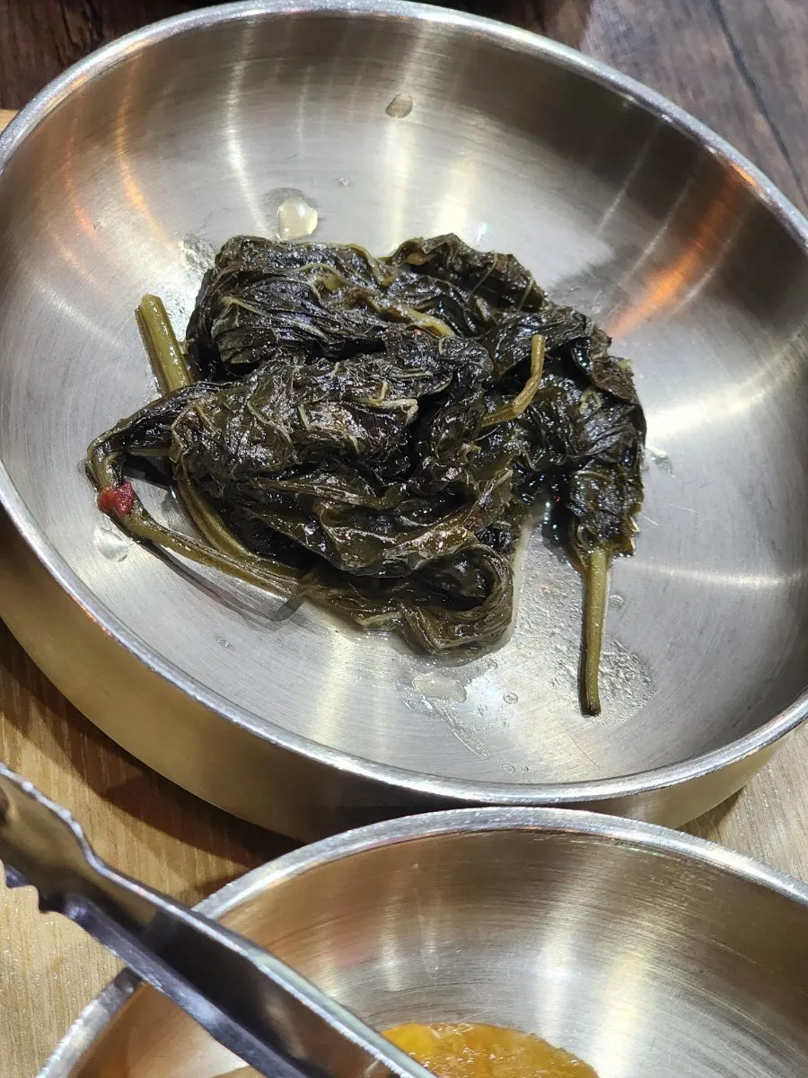 Refillable cheonggukjang served with the set meal
