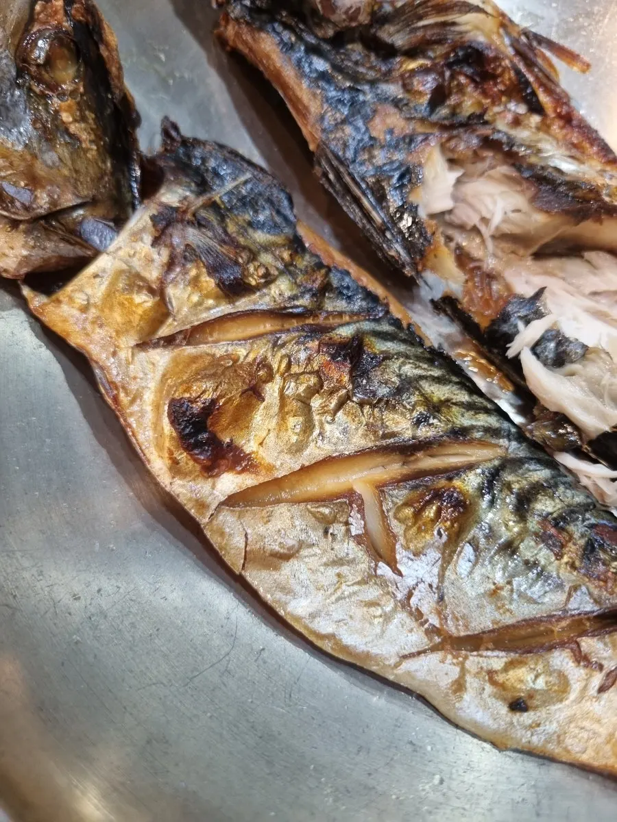The extra order of grilled mackerel