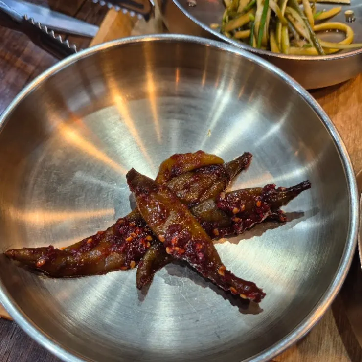 한정식 밑반찬 접시