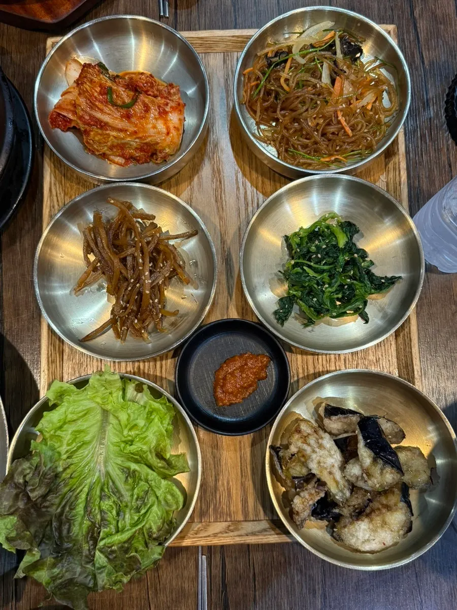 Banchan plates from the basic set