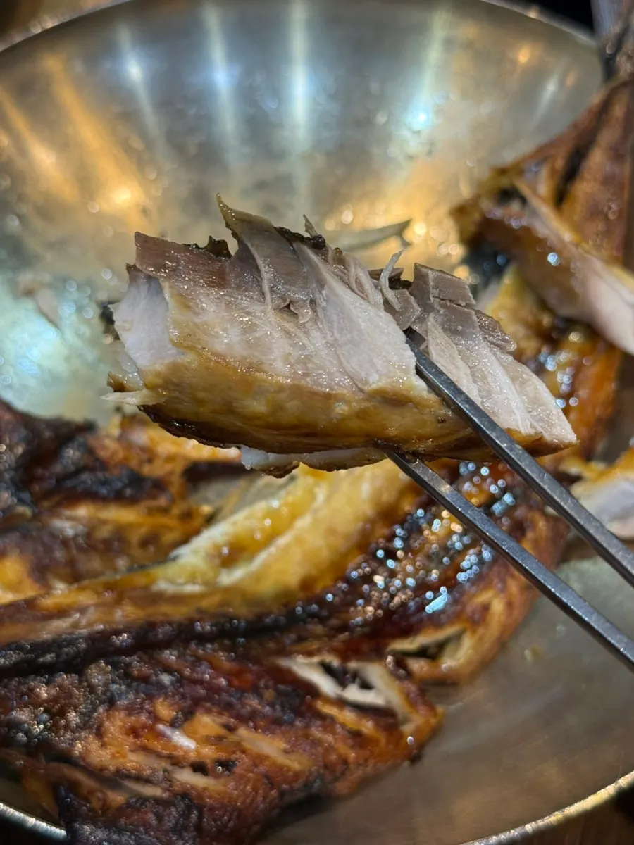 Grilled mackerel added as an à la carte dish