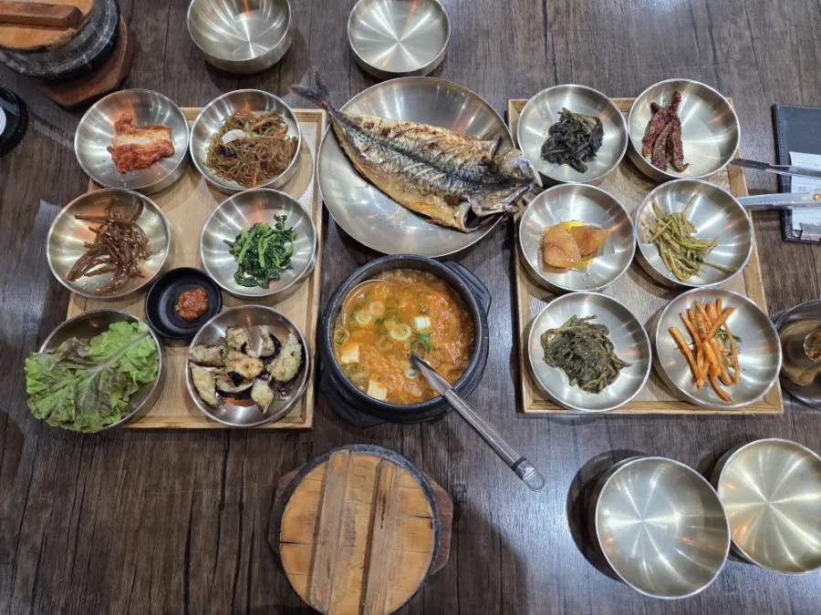 김명주뜰안채밥상 메뉴판