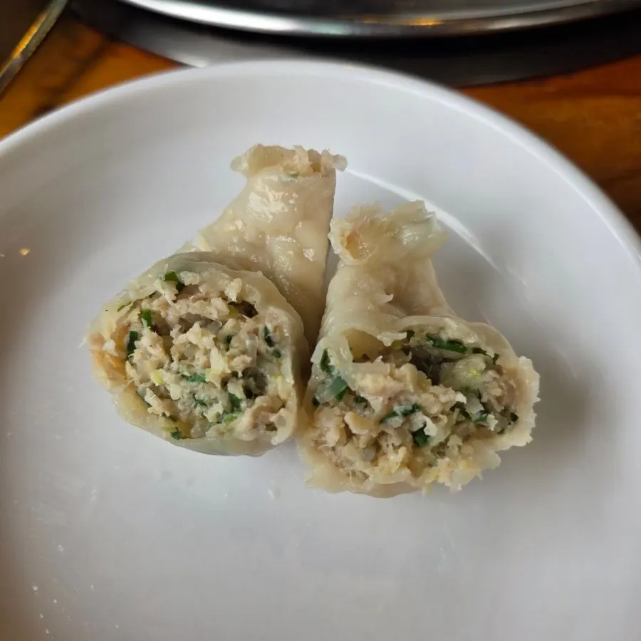 Five handmade meat dumplings