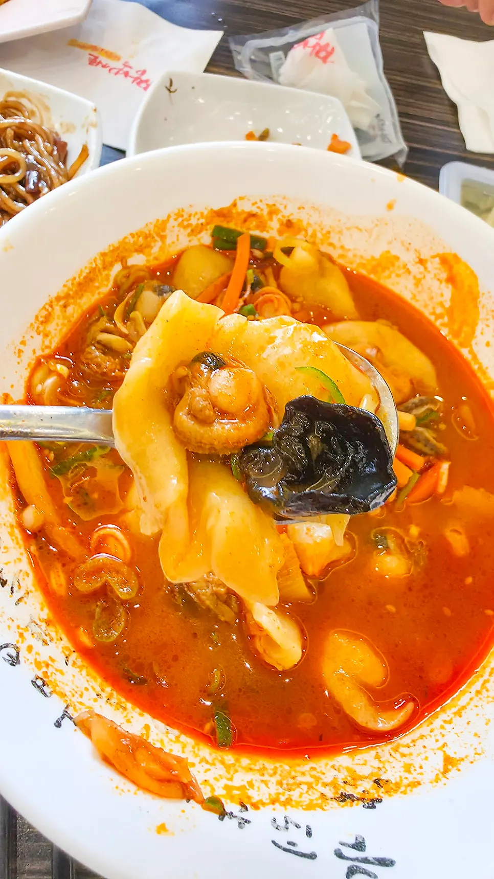 부천 중동 중식당 짬뽕지존 메뉴 전경