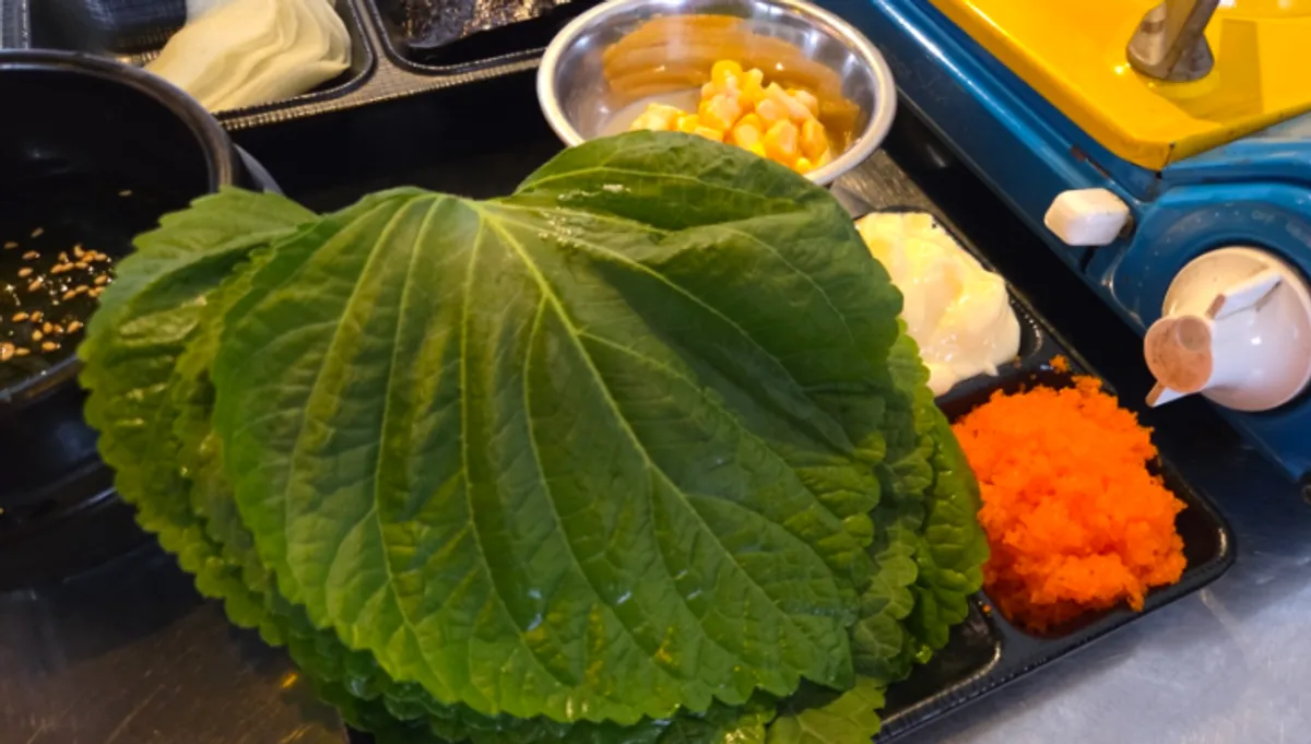 야쭈 쭈우 세트의 쭈꾸미와 우삼겹 조합