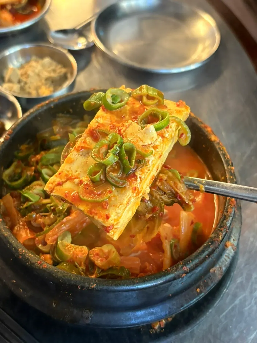 파김치를 곁들인 상추쌈