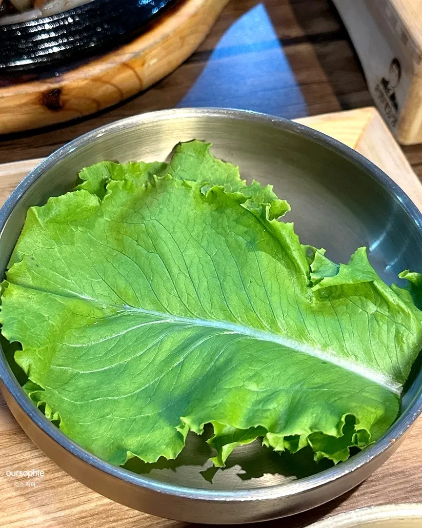 A full table set for a two-person Korean set meal