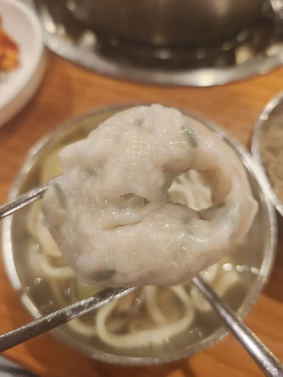 Close-up of clam kalguksu