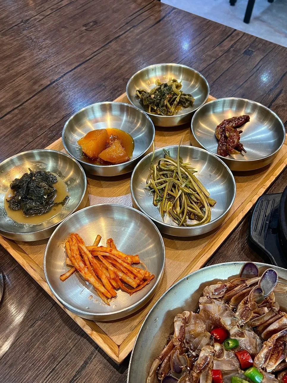 Stir-fried dried radish greens and pickled side dishes
