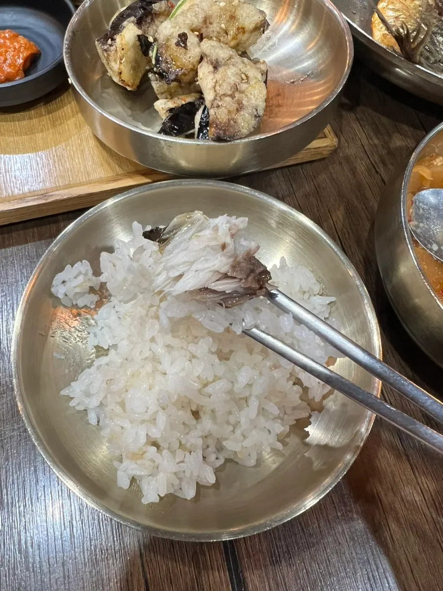 Close-up of crispy fried eggplant