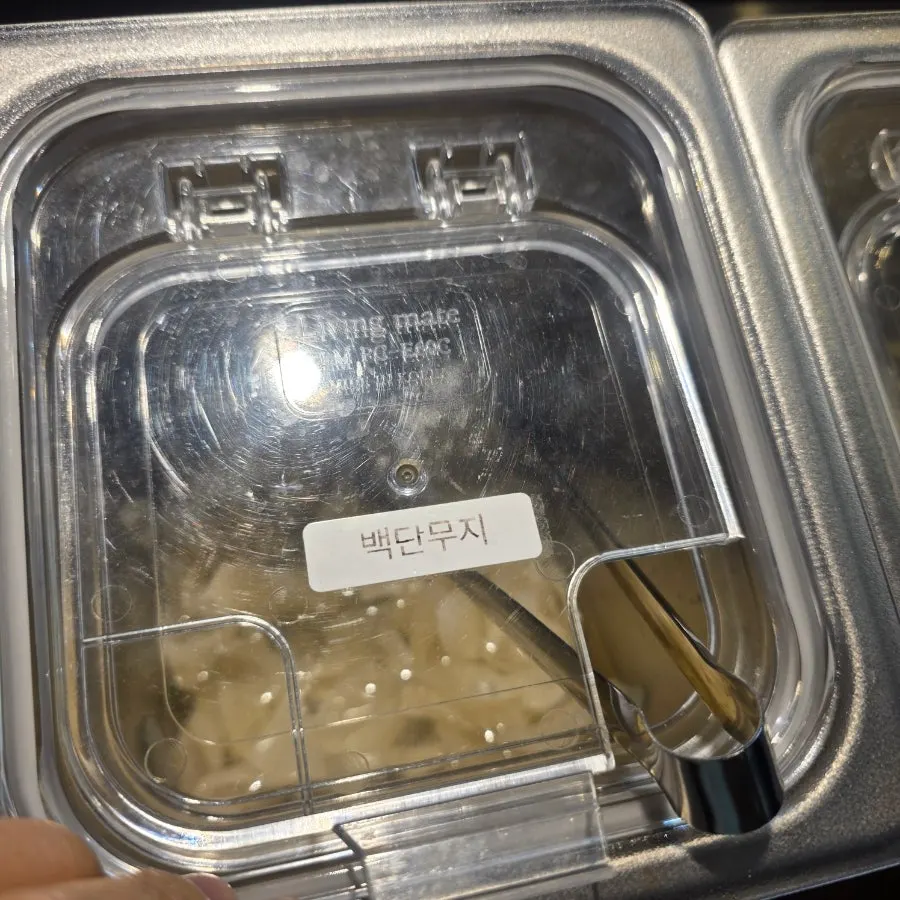 Side dishes picked to taste from the self-serve corner