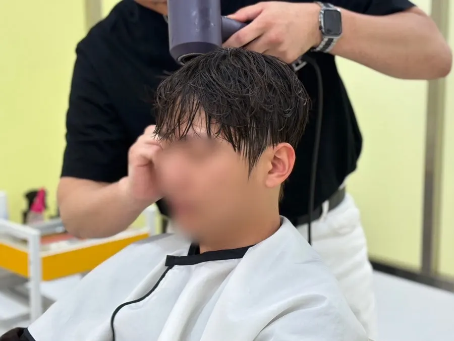 샴푸 후 정돈된 헤어 상태