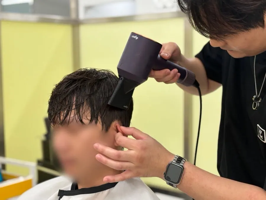 부위별 드라이 캡을 사용하는 손질