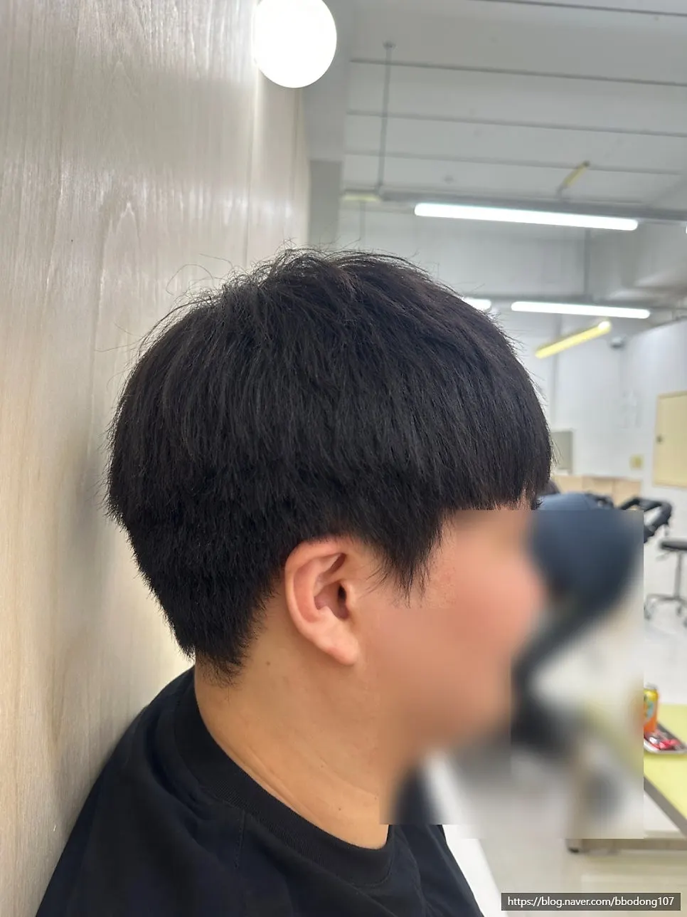 Thick, shaggy hair before the treatment