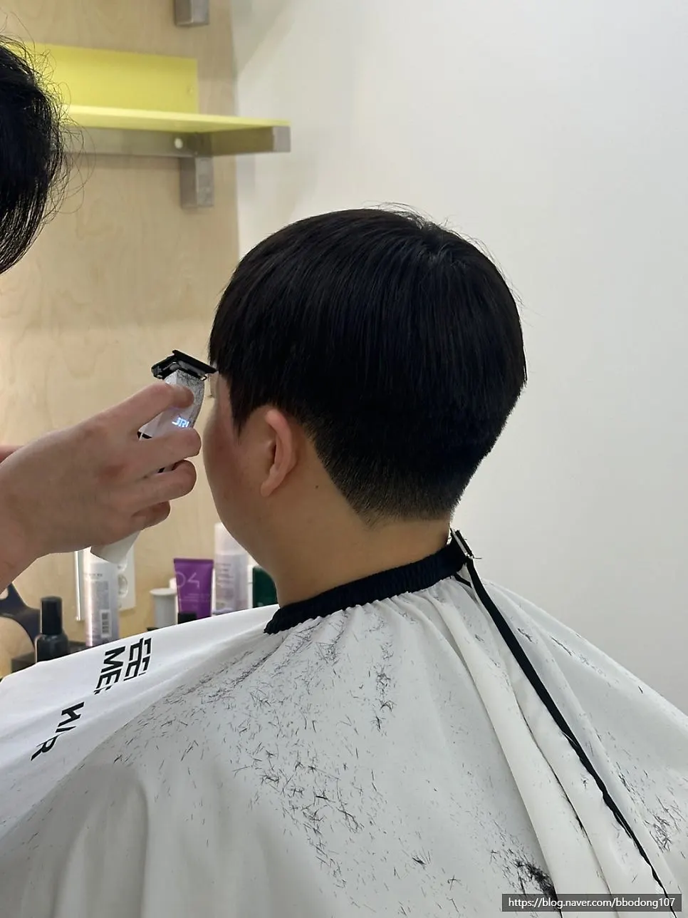 Adjusting length again after shampooing