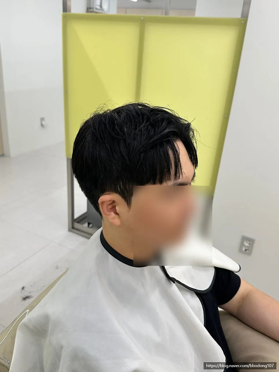 Finished style, softened by the down perm