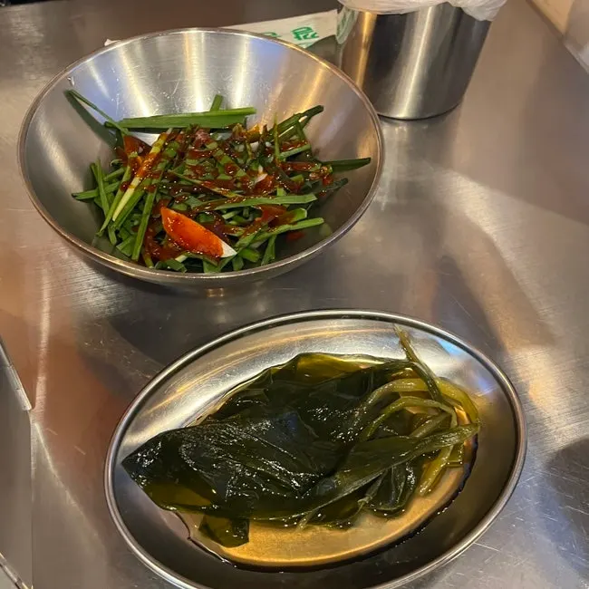 Korean barbecue restaurant drink selection