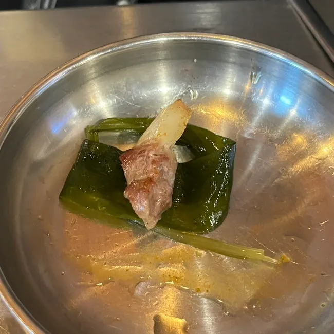 Combination of myeonginamul and pickled side dishes