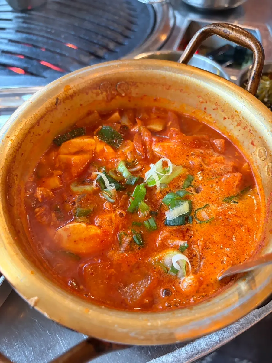 Complimentary soft tofu stew