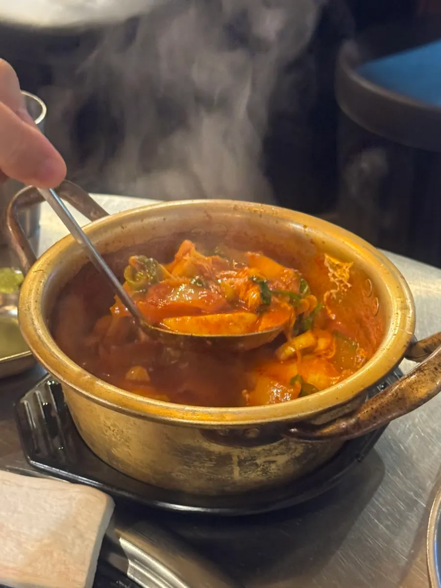 Grilled neck skin at Dwaeji Gongbang
