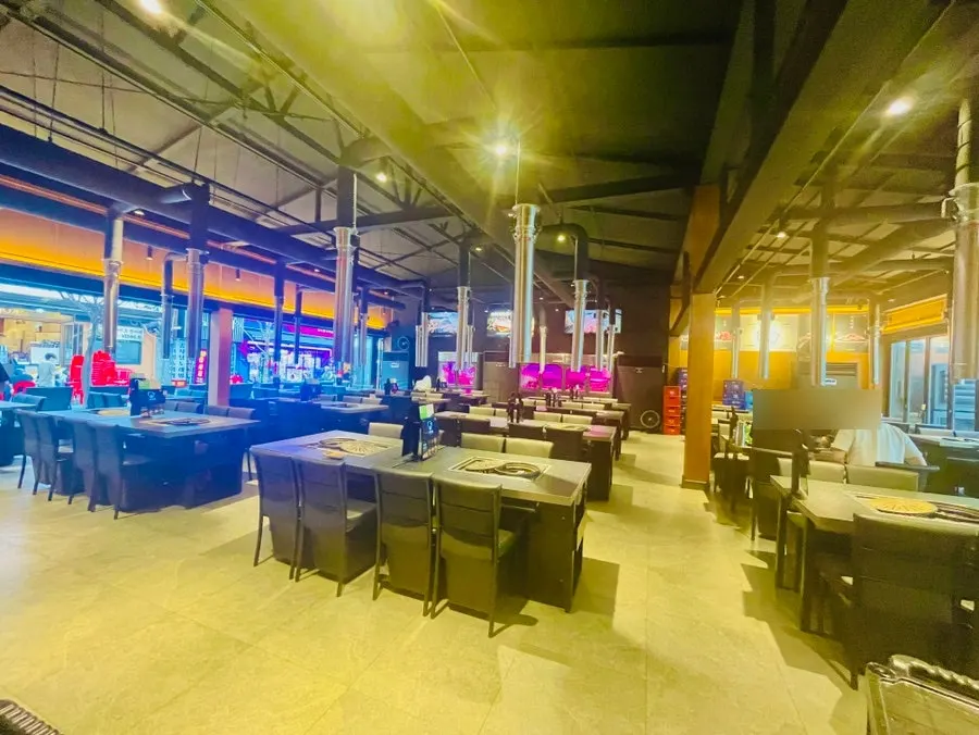 Interior of the 120-seat restaurant