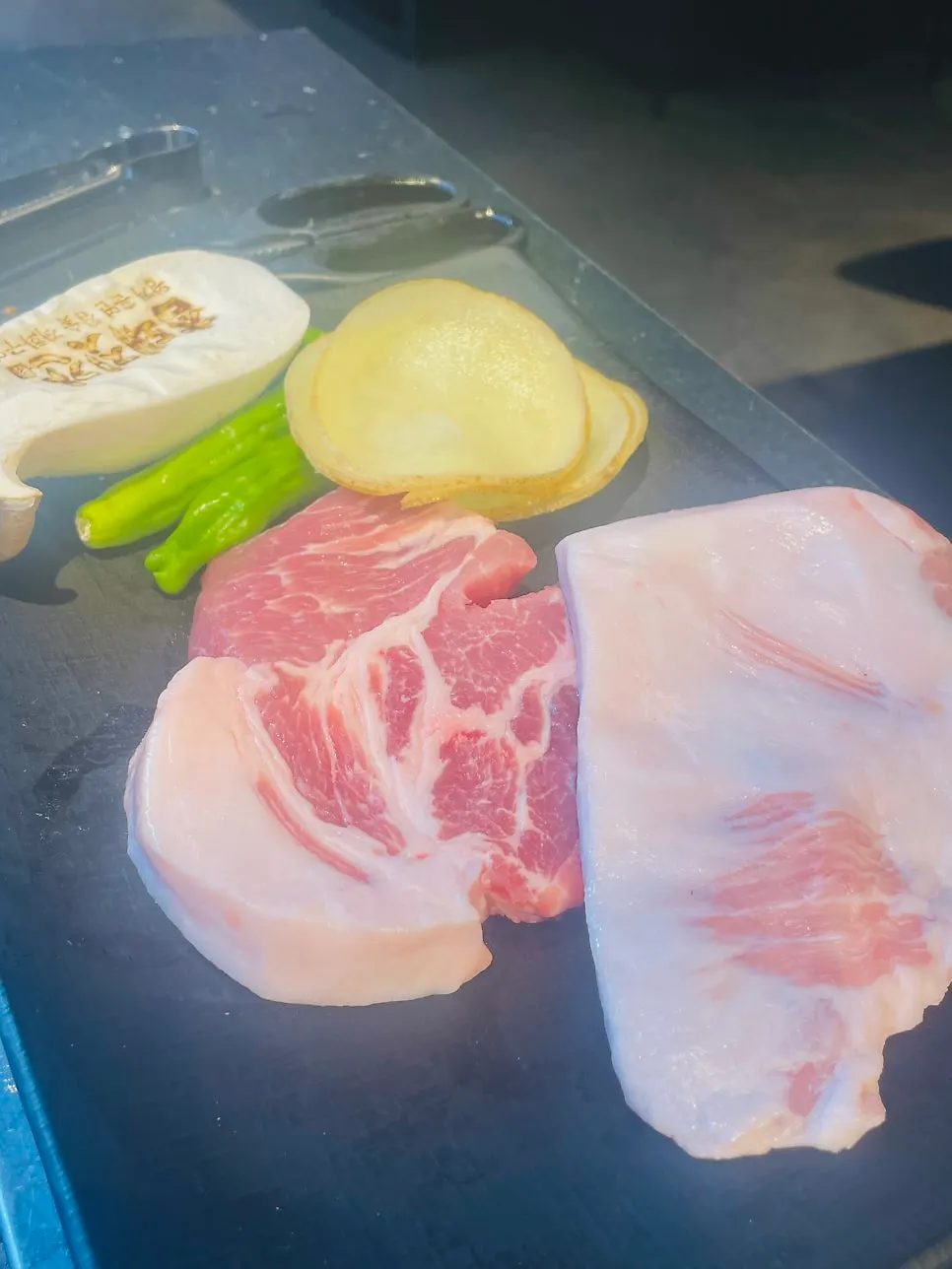 Fresh-looking pork with an appetizing color
