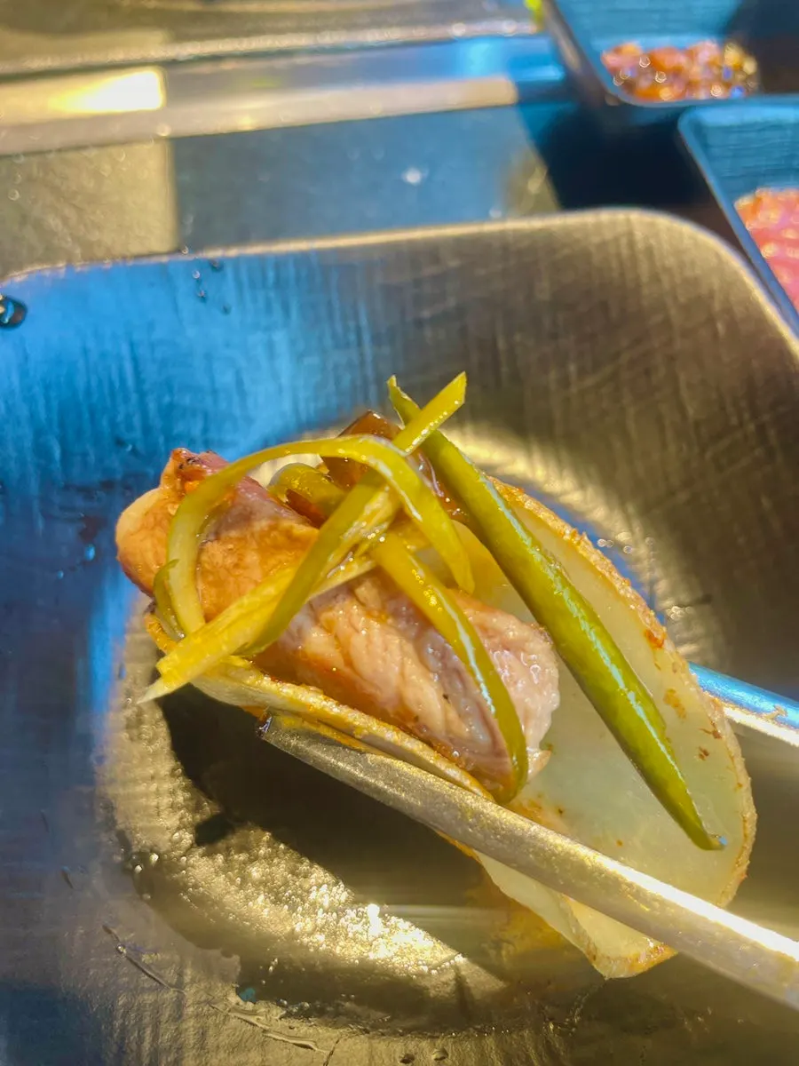 Signature pork neck wrap