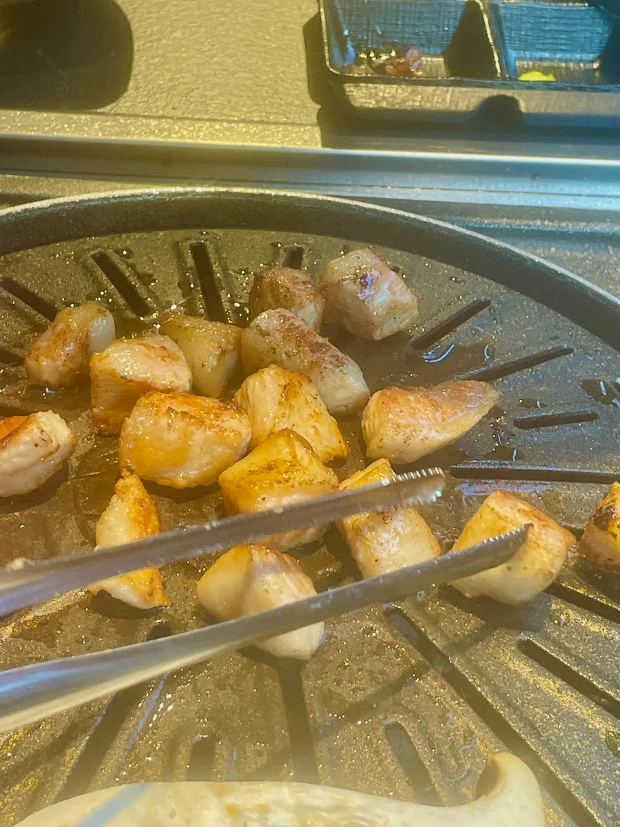 Rich, nutty pork jowl