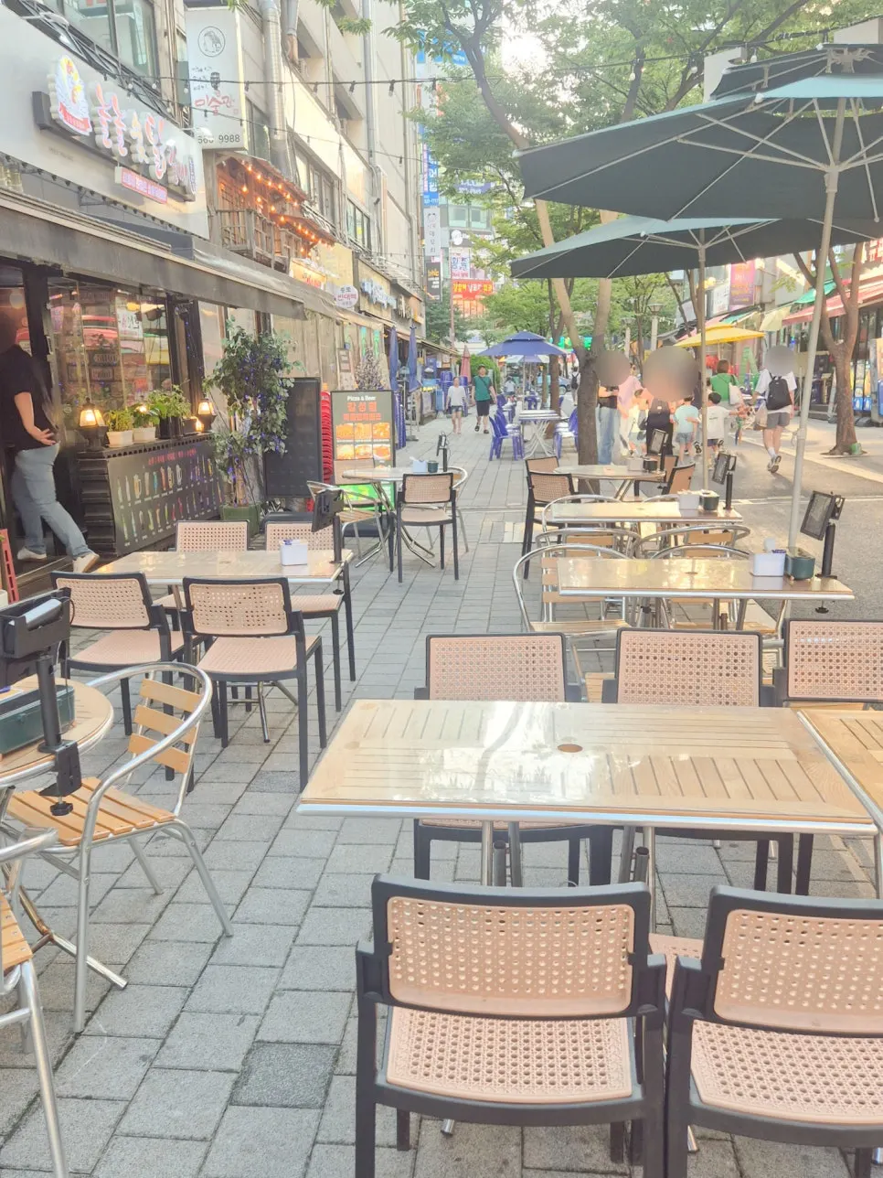 Terrace seating in front of People & Peoples
