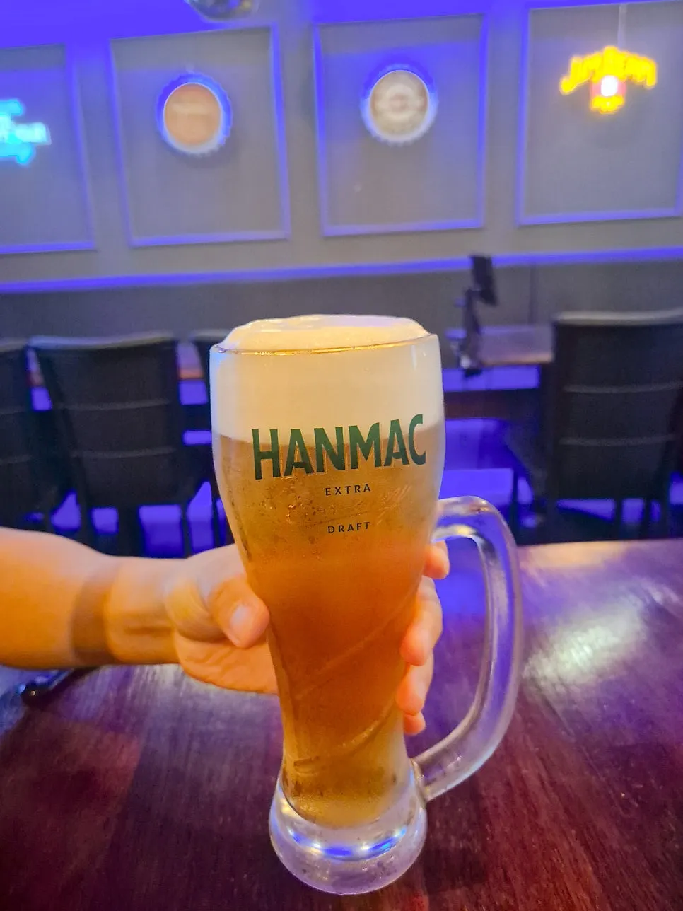 Hanmaek cream draft beer and Cass Zero