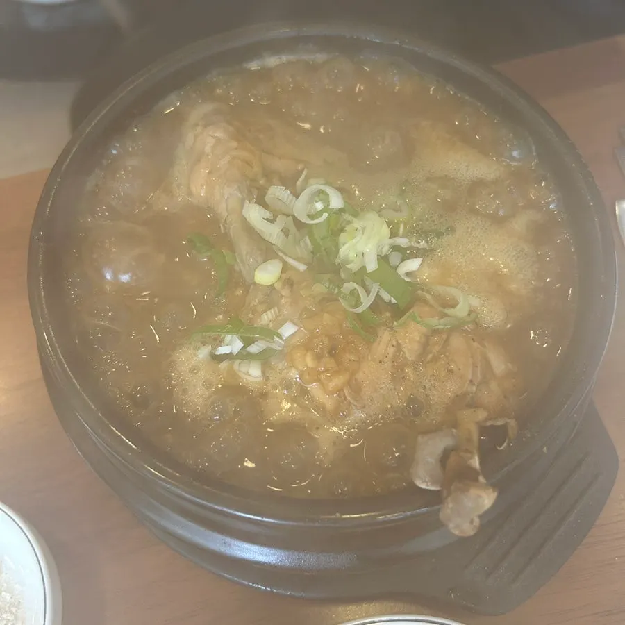 Light herbal mung-bean samgyetang
