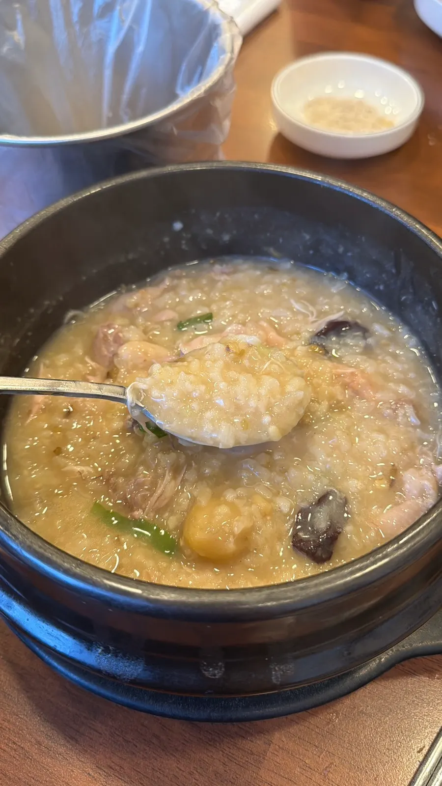 Chicken meat falling off the bone easily