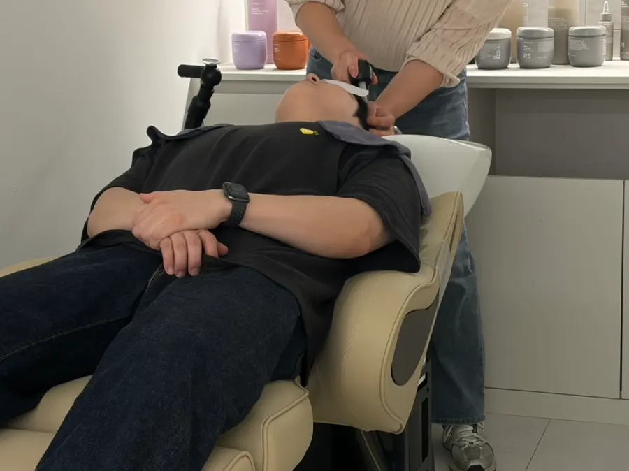 Before starting the cut and down-perm service
