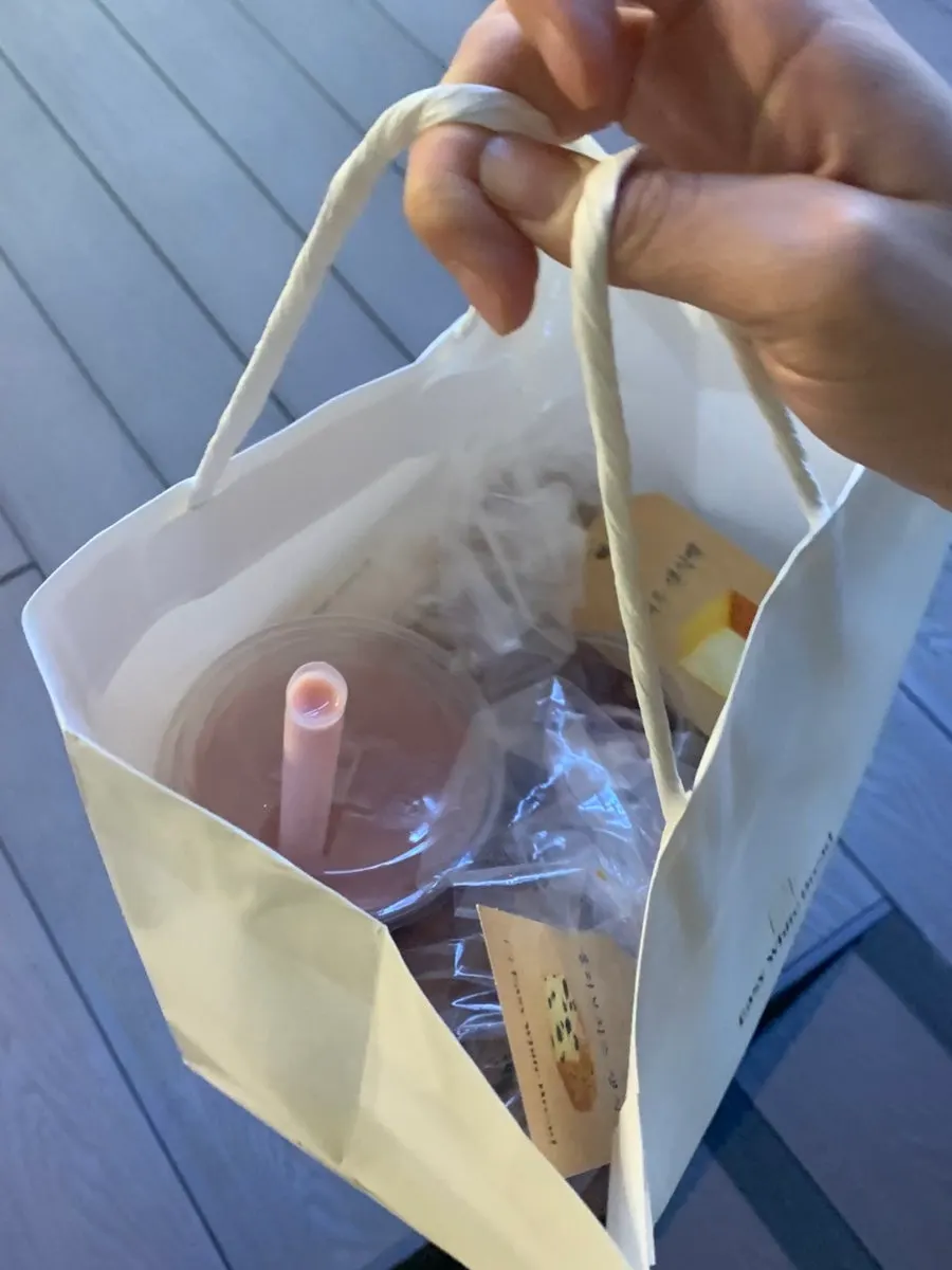 Milk bread wrapped in a gift box