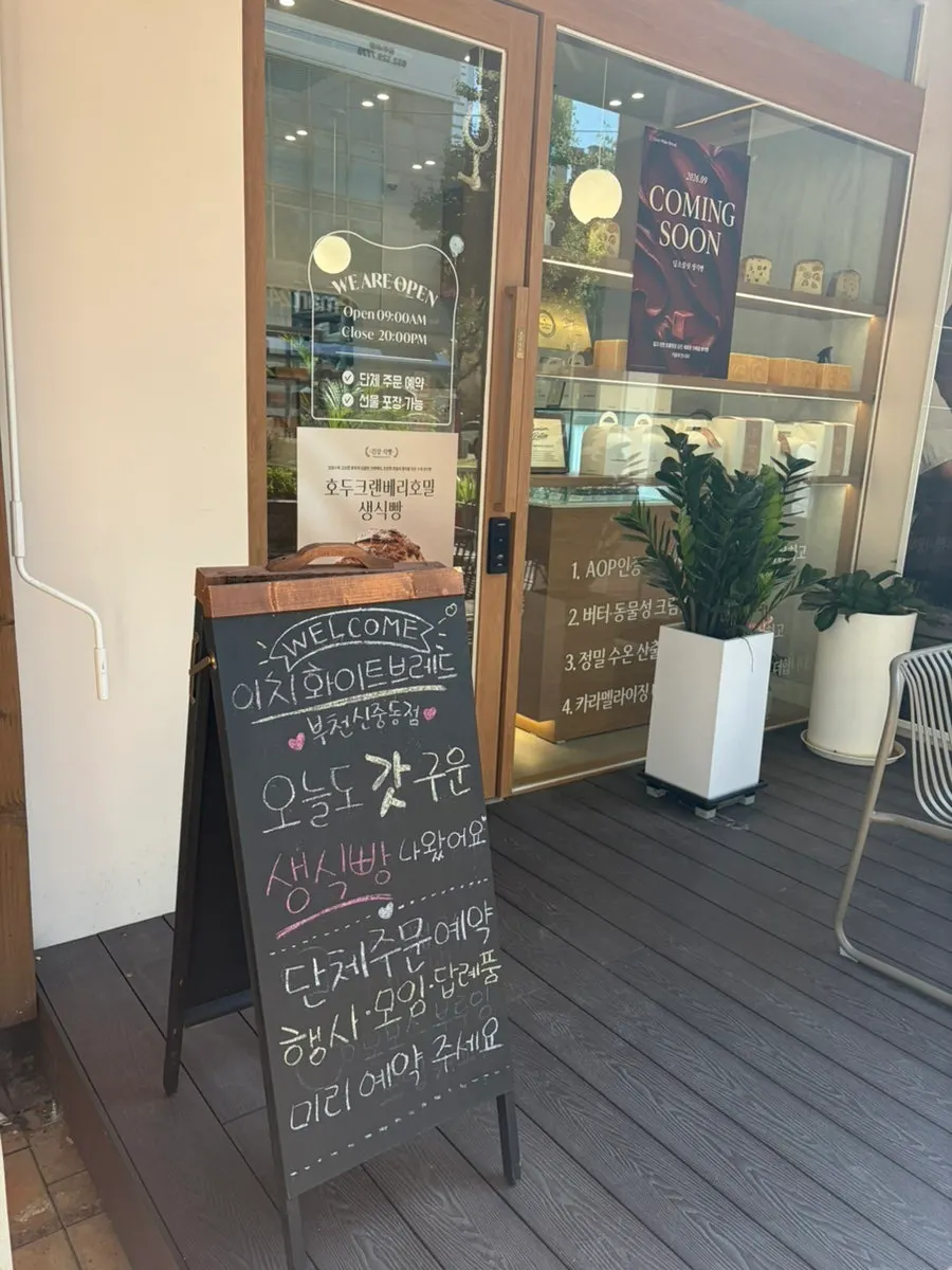 빵판 위에 진열된 생식빵