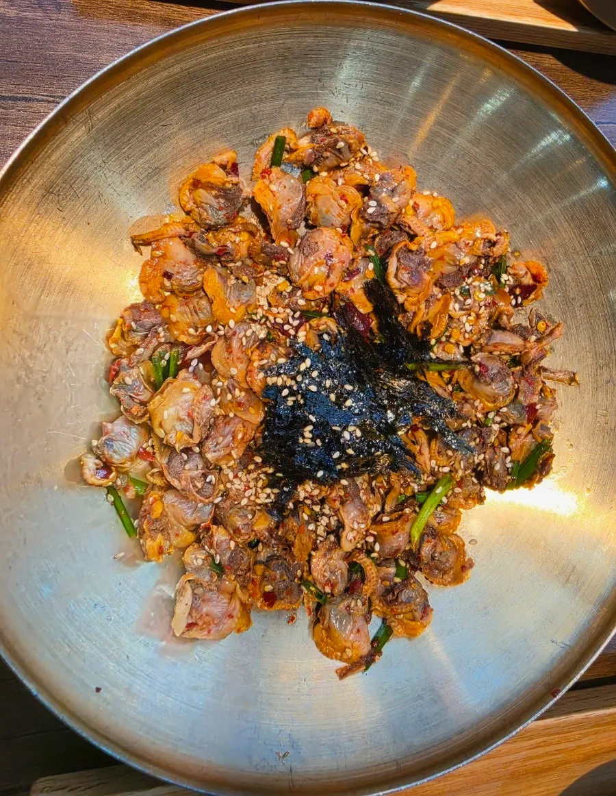 황미밥과 함께 먹은 청국장
