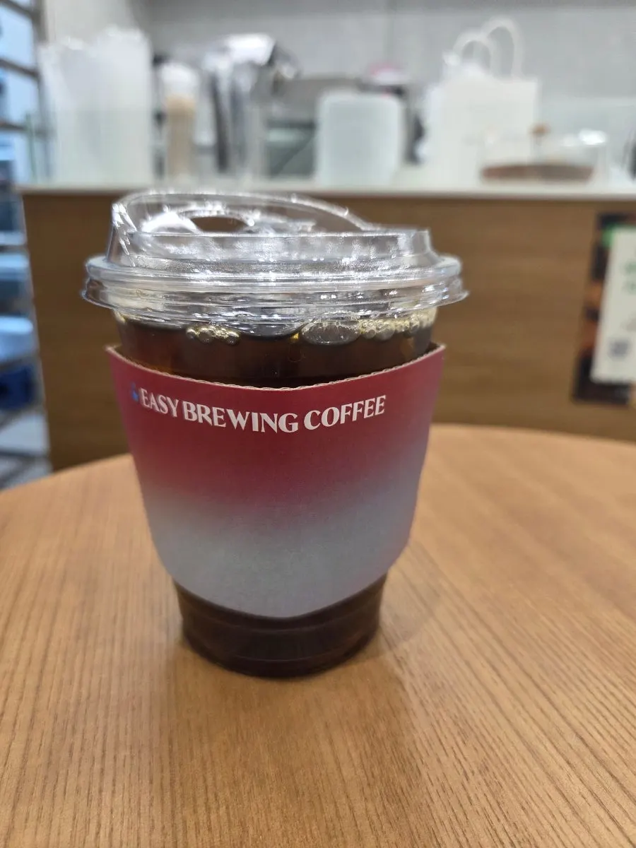 Decaf drip coffee ordered at the store