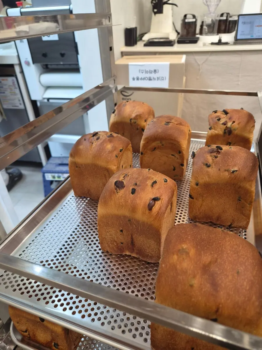 In-store signage introducing the milk bread brand