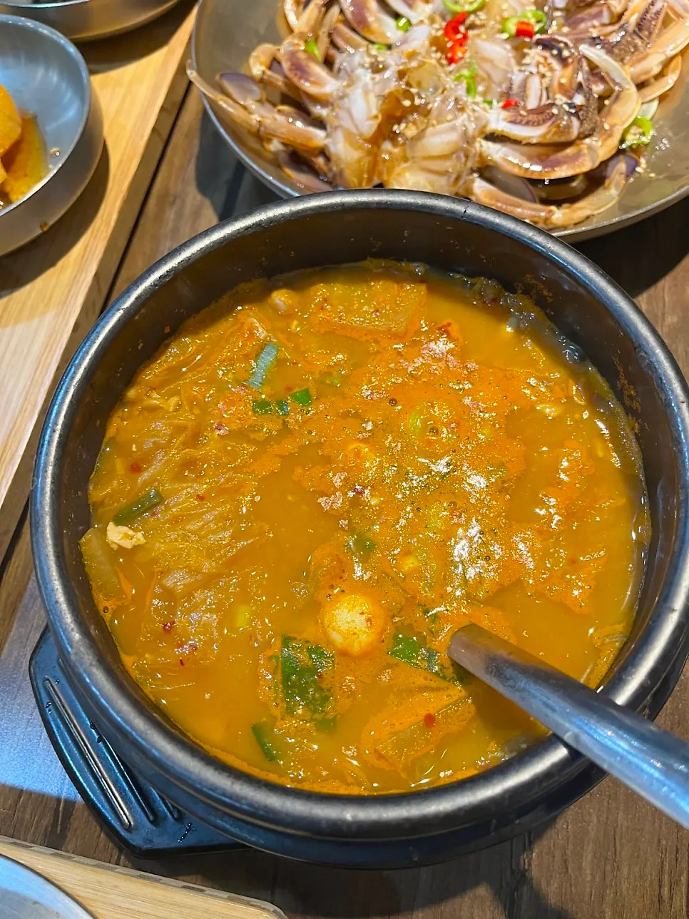 Savory cheonggukjang at Gim Myeongju Tteuranchae Bapsang