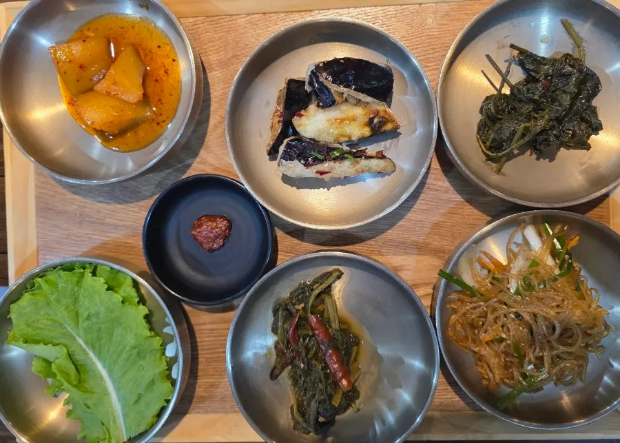 Plates of various side dishes