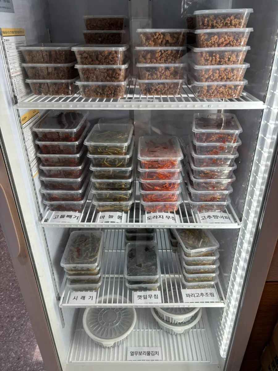 Shelf displaying various snacks