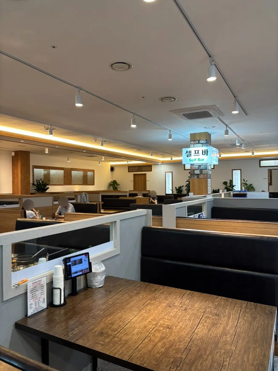 View of the second-floor table seating