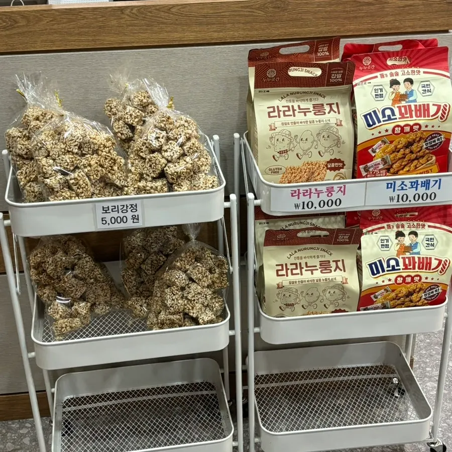 Old-fashioned snacks sold at the restaurant