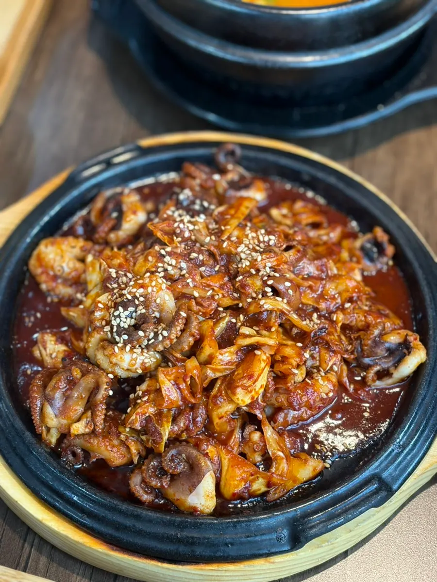 Freshly cooked yellow rice in a pressure pot