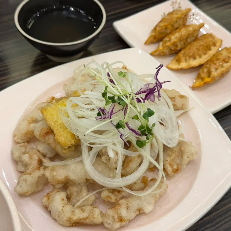 もち米酢豚小サイズまで揃ったテーブル