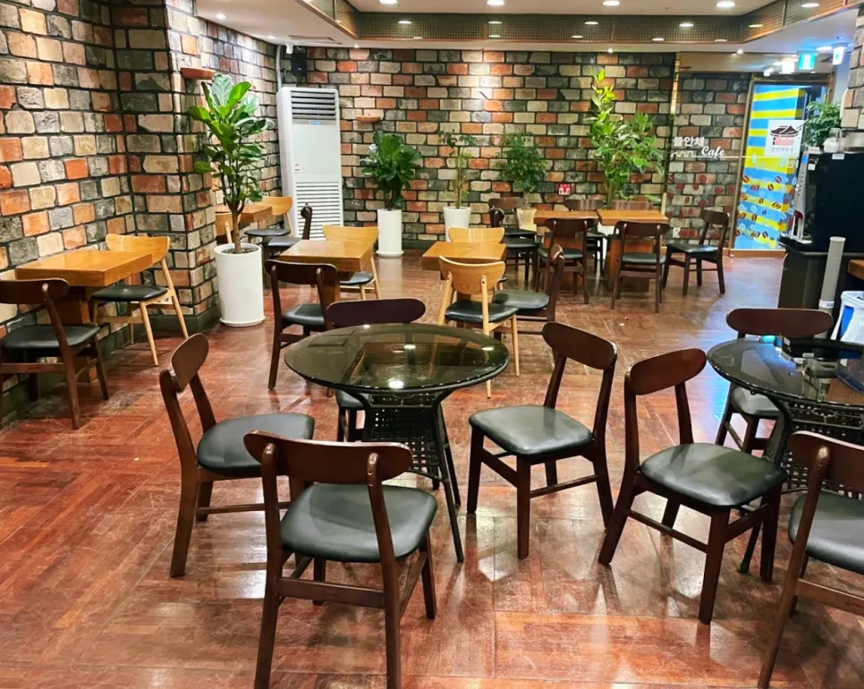A cup of tea enjoyed at the first-floor café