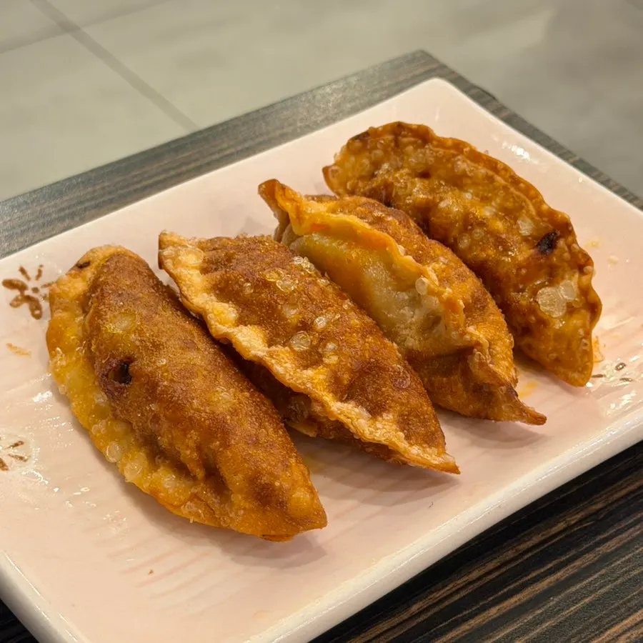 A plate of the new jjamppong dumplings
