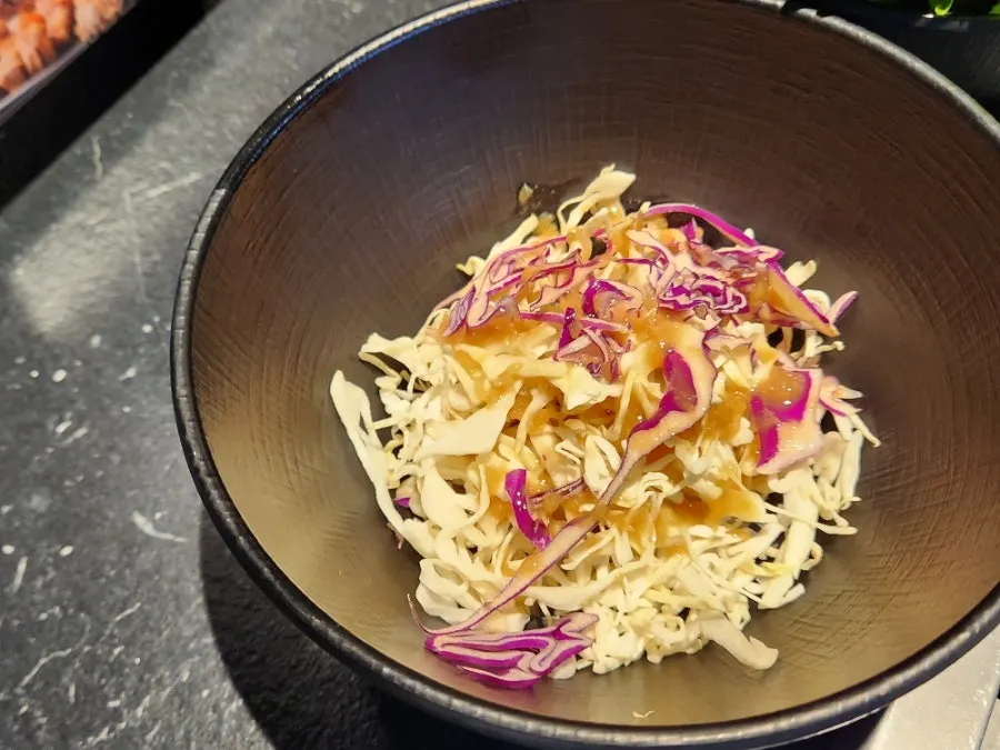 A variety of side dishes for pork