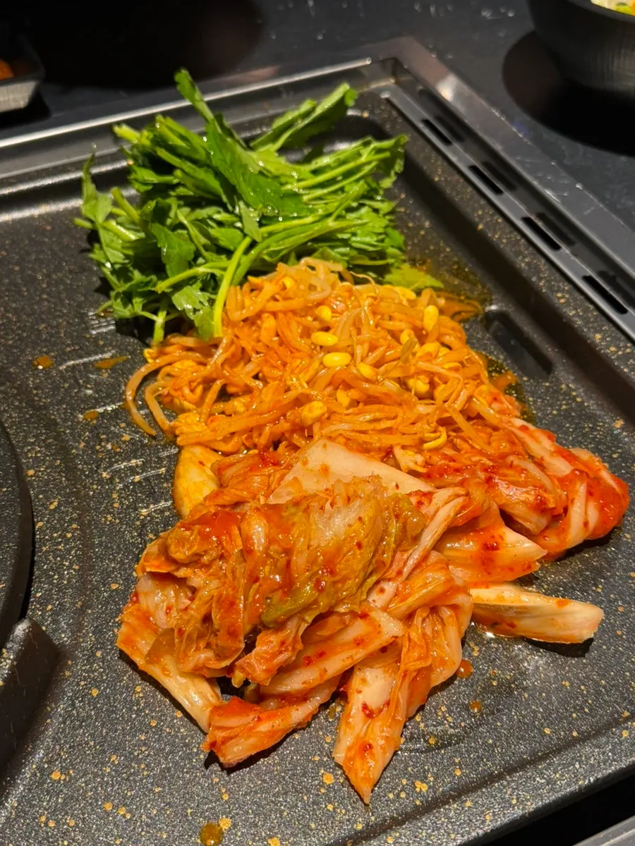 Sauces and basic side dishes set out one per person